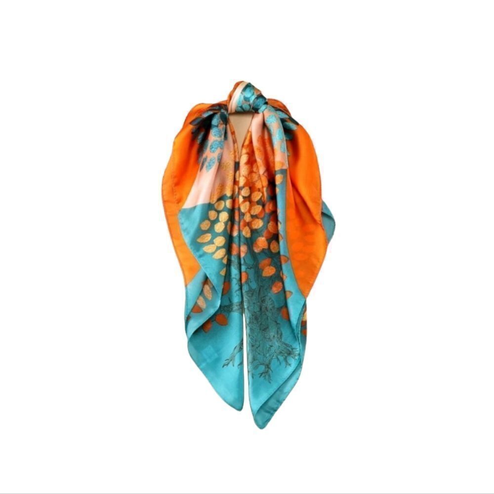Colorful Tree Print Scarf - Picture 3 of 4